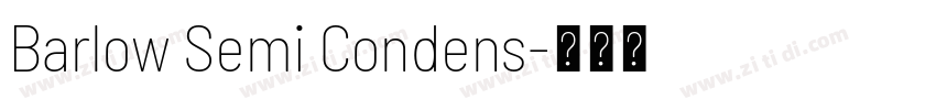 Barlow Semi Condens字体转换